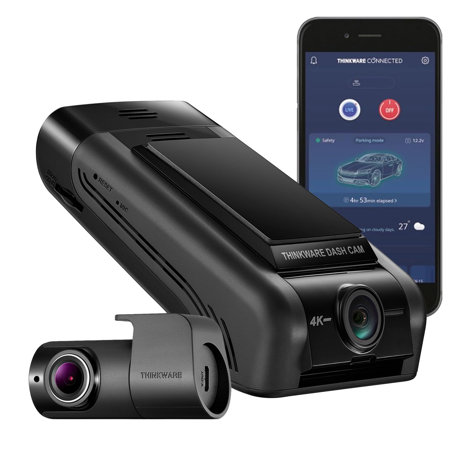 Thinkware U1000 Plus 4K dash cam supplied and fitted by UTL Performance Birmingham, with front and rear camera options